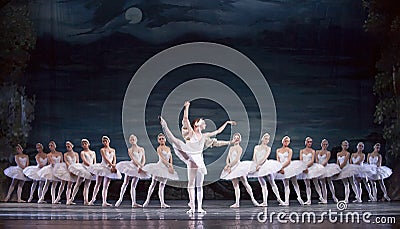 Russian royal ballet perform Swan Lake Editorial Stock Photo
