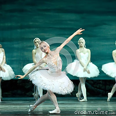 Russian royal ballet perform Swan Lake Editorial Stock Photo