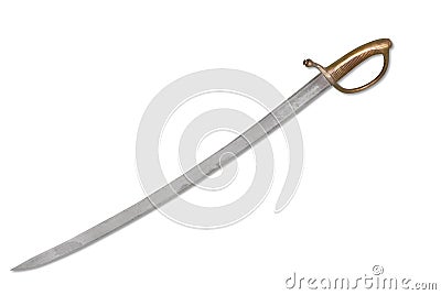 Russian saber (sabre) of infantry soldier Stock Photo