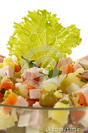 Russian salad Stock Photo