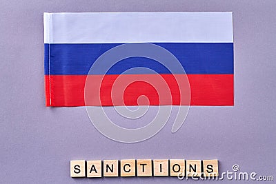 Russian sanctions concept. Stock Photo