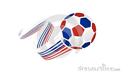Russian soccer team Vector Illustration