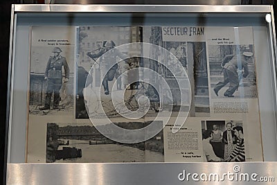 A Russian soldier picture after WWII, House of History, Haus der Geschichte, Bonn, Germany Editorial Stock Photo