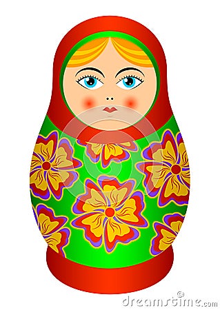 Russian souvenir. Vector Illustration