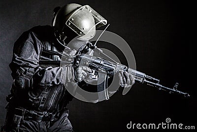 Russian special forces operator Stock Photo