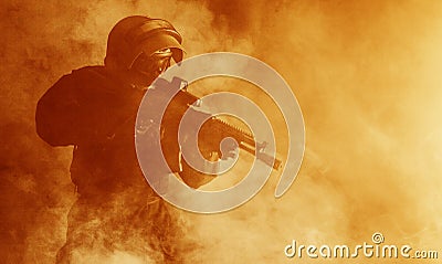 Russian special forces operator Stock Photo