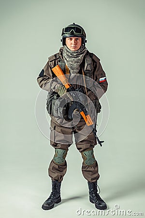 Russian special forces soldier Stock Photo