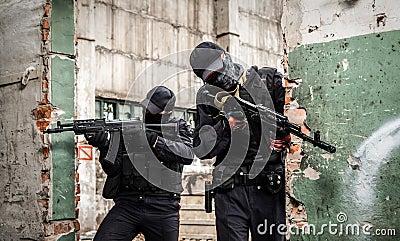 Russian special forces. Two soldier Stock Photo