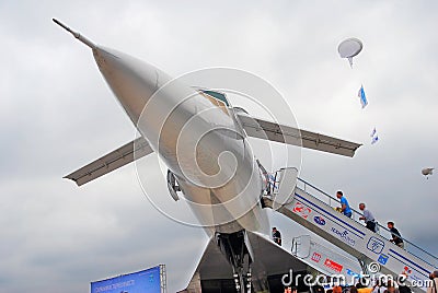 Russian supersonic airplane Tupolev Tu-144 Editorial Stock Photo