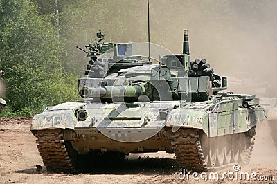 Russian tank T-72 Stock Photo