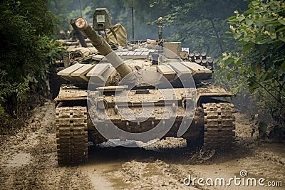 Russian tank T-90 Stock Photo