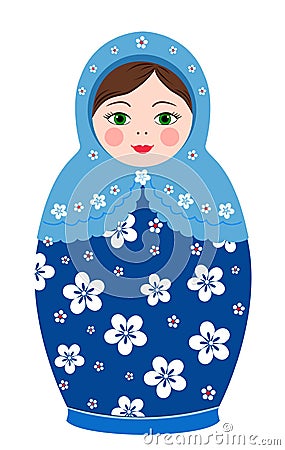 Russian tradition matryoshka dolls Vector Illustration