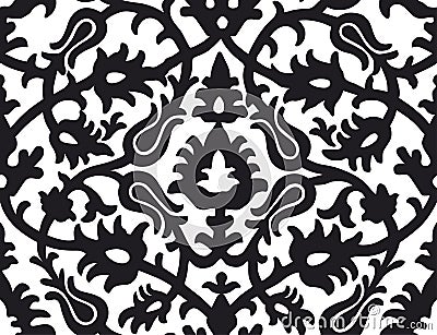 Russian traditional floral ornamental pattern Vector Illustration