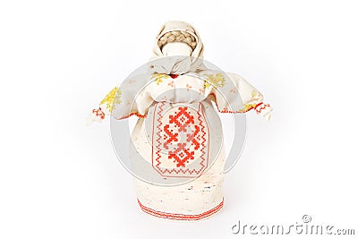 Russian traditional rag doll Stock Photo