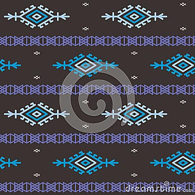 Russian, ukrainian and scandinavian national knit pattern, seamless vector illustration Vector Illustration