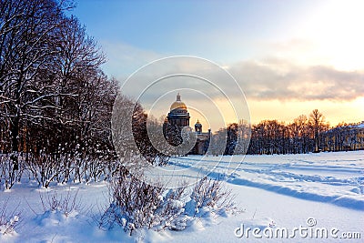 Russian winter Stock Photo