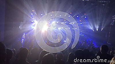 13 11 16 Russie, Novosibirsk, la bande de concert Bi-2, les gens écoutent la musique dans une salle de concert se tenant et balan banque de vidéos 13 11 16 Russie, Novosibirsk, la bande de concert Bi-2, les gens écoutent la musique dans une salle de concert se tenant et balan banque de vidéos