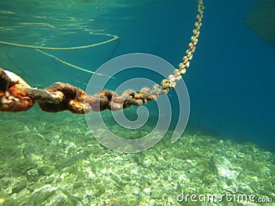 Rust chain Stock Photo