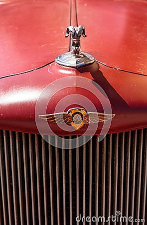 Rust red 1971 Dodge truck Editorial Stock Photo