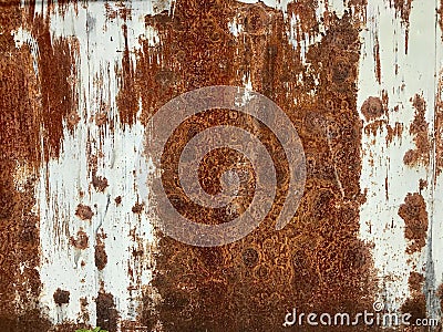 Rust rusty rusted wall wallpaper Stock Photo
