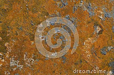 Rusted blistered paint textured background Stock Photo