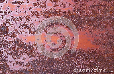 Rusted brown iron background texture Stock Photo