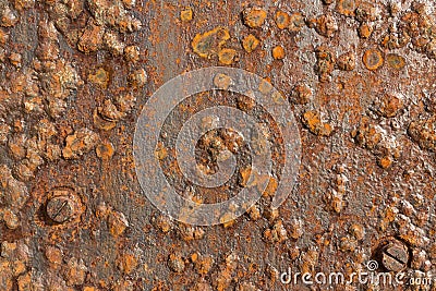 Rusted Iron Metal Surface showing texture and background. Stock Photo