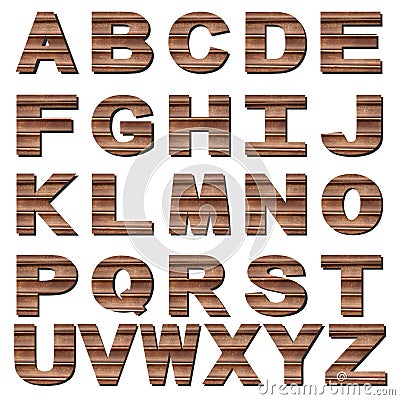 Rusted metal font Cartoon Illustration