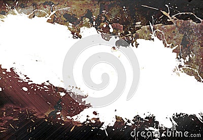 Rusted Metallic Layout Stock Photo