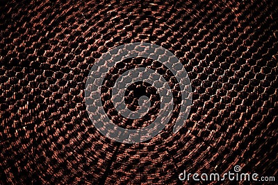 Rusted perforated sheet metal Stock Photo
