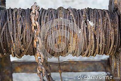 Rusted piece of metal Stock Photo