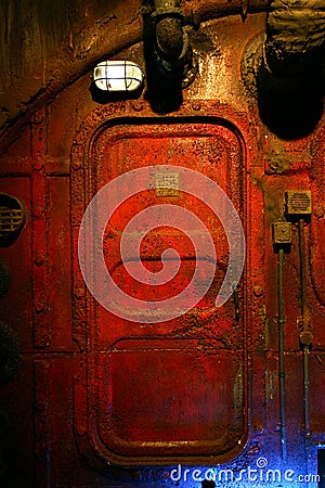 Rusted Steel Door Stock Photo