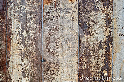 Rusted on surface of the old iron, Deterioration of the steel, D Stock Photo
