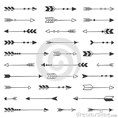 Rustic Arrows Vector Illustration
