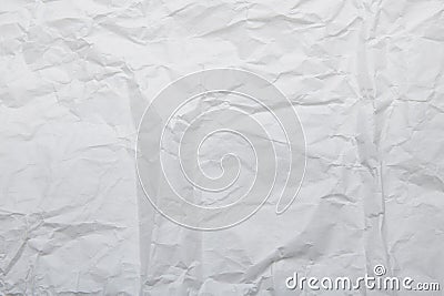 Rustic background of crinkled white paper and copy space Stock Photo