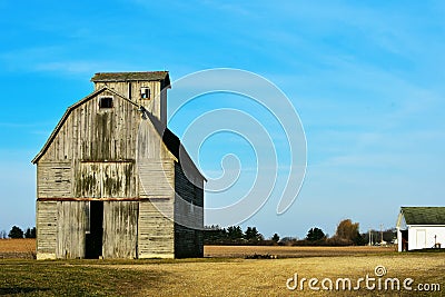 Rustic Barn Scene Stock Photo
