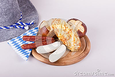 A rustic bavarian breakfast Stock Photo