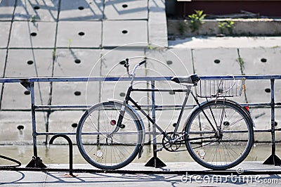 Rustic Bicycle Stock Photo