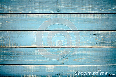 Rustic boards with blue paint Stock Photo