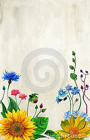 Rustic bouquet Stock Photo