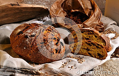 Rustic bread Stock Photo