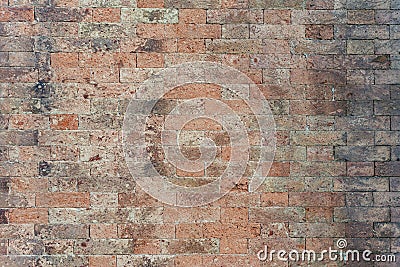 Rustic brick wall vintage antique texture pattern grunge medieval in Venice Stock Photo