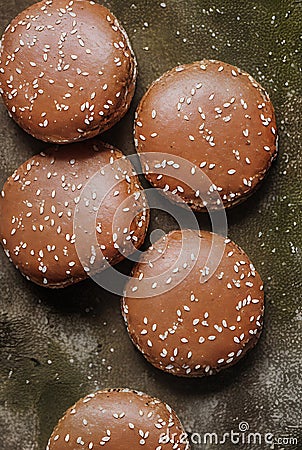Rustic burgers, high-detail salt, forest cup, nature Stock Photo