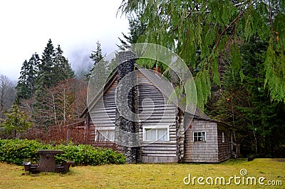 A Rustic Cabin Stock Photo