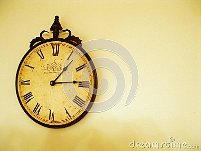 Rustic Clock Stock Photo