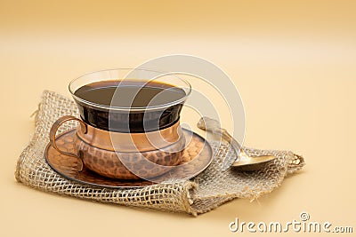 Rustic Coffee Setting Stock Photo