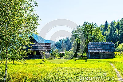 Rustic courtyard Stock Photo