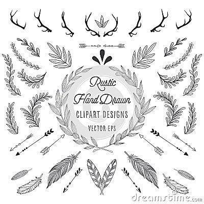 Rustic Designs Vector Illustration