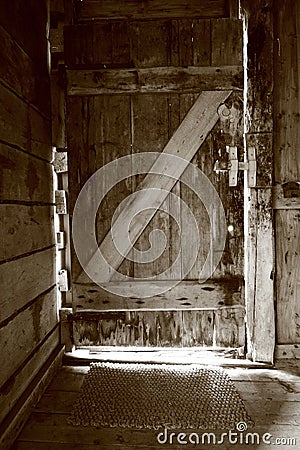 Rustic door Stock Photo