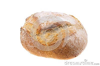 Rustic French boule bread Stock Photo
